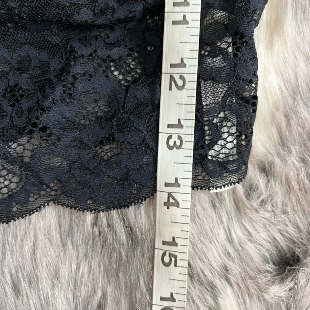 Intimately Free People Heartbreaker Black Lace Brami Bralette sz XS Tp